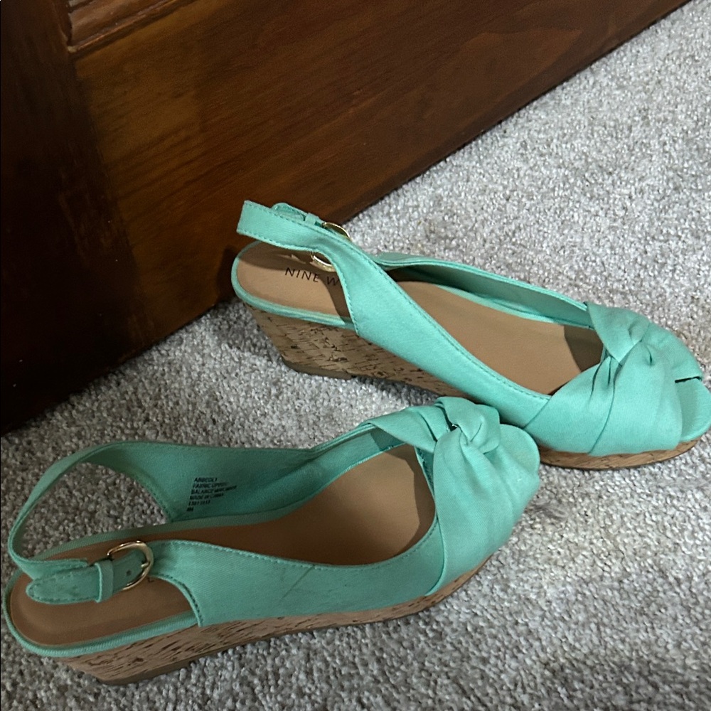 Nine West Aqua Wedge Sandals